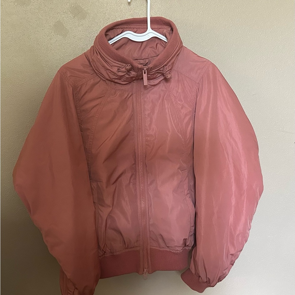 Stella McCartney Adidas Dusty Rose Puffer Bomber Jacket
